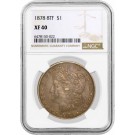 1878 8TF 8 Tail Feather $1 Morgan Silver Dollar NGC XF40 Circulated Coin #022