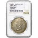 1848 PTS FM Potosi Mint Bolivia 8 Soles Silver NGC AU Details Cleaned Coin