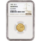 1852 $2.50 Liberty Head Quarter Eagle Gold NGC AU Details Cleaned Coin #008