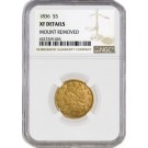 1836 $5 Classic Head Half Eagle Gold NGC XF Details Mount Removed Coin