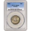 1893 25C Columbian Exposition Isabella Commemorative Silver Quarter PCGS MS66