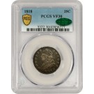 1818 25C Capped Bust Quarter Silver PCGS Secure Gold Shield VF30 CAC Coin