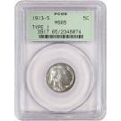 1913 S Type 1 5C Buffalo Nickel PCGS MS65 Gem Uncirculated Coin Generation 3.0 OGH