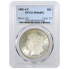 1881 CC Carson City $1 Morgan Silver Dollar PCGS MS64 PL Proof Like Coin