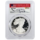 2020 W $1 1 oz Proof Silver American Eagle PCGS PR70 DCAM FDOI Jim Peed Spotted