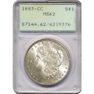 1883 CC Carson City $1 Morgan Silver Dollar PCGS MS62 Generation 1.2 Old Rattler