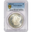 1878 CC Carson City $1 Morgan Silver Dollar PCGS Secure MS63 PL Proof Like Coin