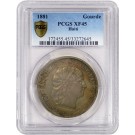 1881 Republic Of Haiti Gourde Silver PCGS Secure Gold Shield XF45 Coin
