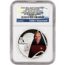 2015 P $1 Tuvalu Star Trek Captain Jean-Luc Picard 1 oz Silver NGC PF70 UC ER