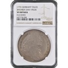 1772 German States Bavaria Maximilian III Taler Silver DAV-1953A NGC VF Details