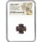 c. 449-411 BC Caria Cnidus Knidos Aphrodite & Lion AR Drachm Silver NGC Ch VF