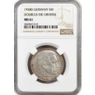 1938 D Germany Third Reich Silver 5 Reichsmark DDO Double Die Obverse NGC MS61