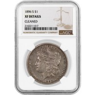 1896 S $1 Morgan Silver Dollar NGC XF Details Cleaned Key Date Coin