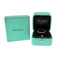 Tiffany & Co Soleste 18k Rose Gold Full Diamond Eternity Band Ring Size 7