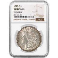1895 O $1 Morgan Silver Dollar NGC AU Details Cleaned Key Date Coin