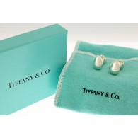 Vintage Pair Of Tiffany & Co Elsa Peretti 925 Sterling Silver Teardrop Cufflinks