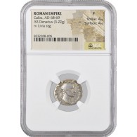 AD 68 -69 Roman Empire Galba AR Denarius Silver NGC Ancients Fine 4/5