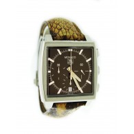 Tag Heuer Monaco Chronograph C2114 38mm Stainless Steel Brown Automatic Watch