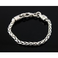 Vintage Versani 925 Sterling Silver Rope Chain Bracelet Size 7"