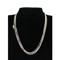 David Yurman 14k Yellow Gold 925 Sterling Silver 1.7mm Box Chain Necklace 72"