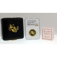 1991 50 Yuan People's Republic Of China Piedfort 1 oz .999 Chinese Gold Panda NGC PF69 UC