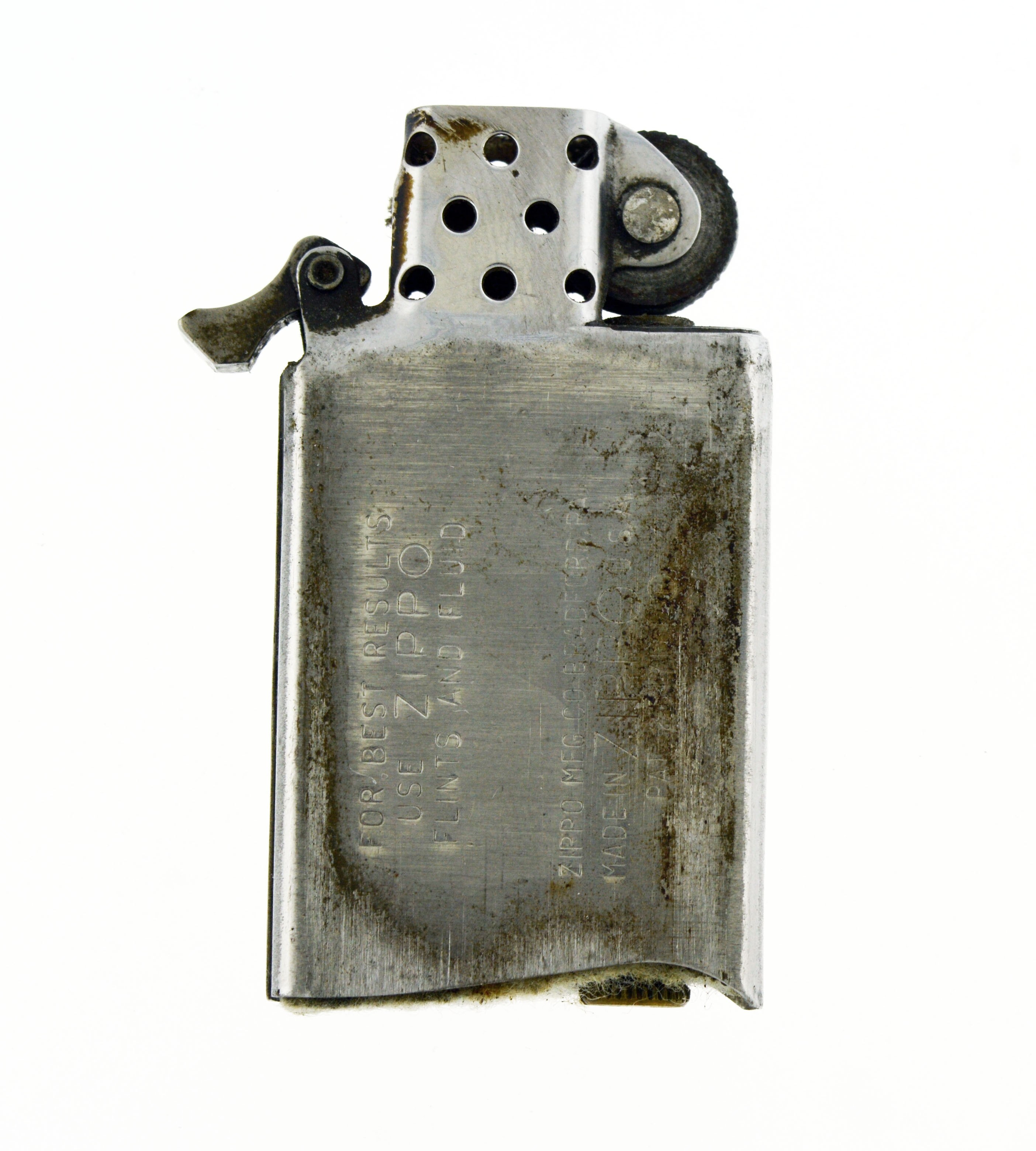 Vintage 1950s Zippo Patent 2517191 .925 Sterling Silver Slim Lighter