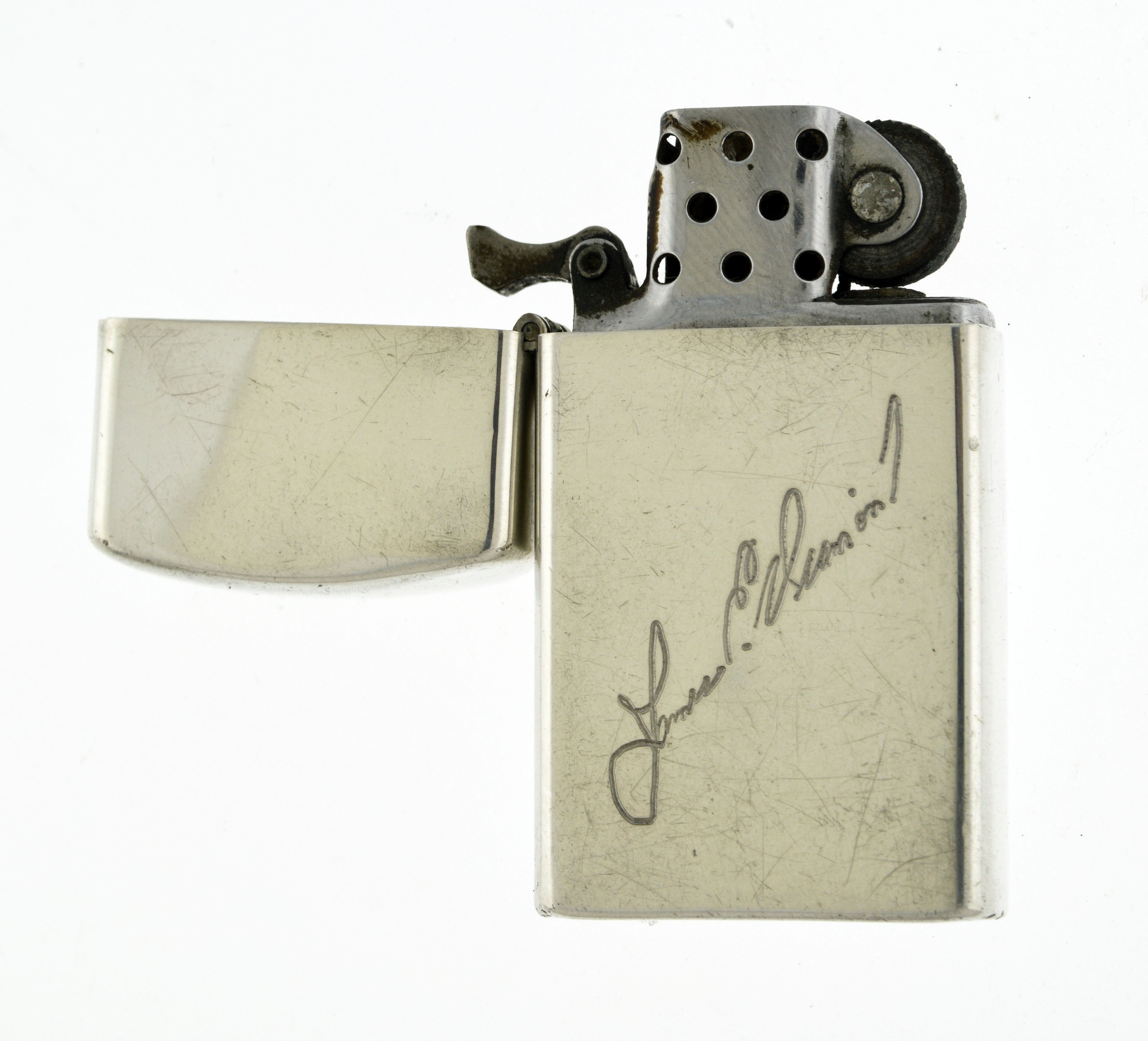 Vintage 1950s Zippo Patent 2517191 .925 Sterling Silver Slim Lighter