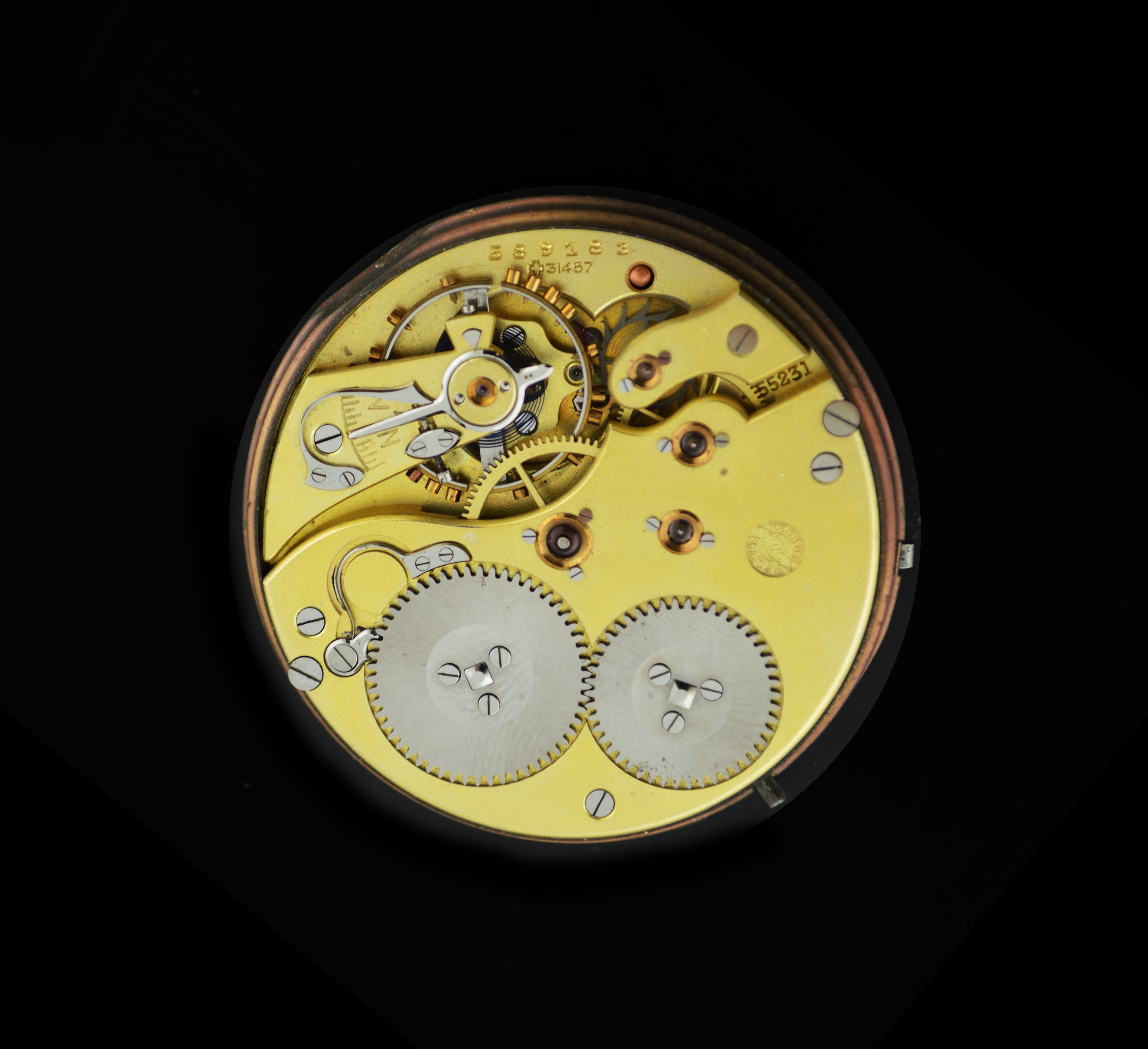 International Watch Co IWC Cal 31457 Pocket Watch Movement FOR PARTS OR