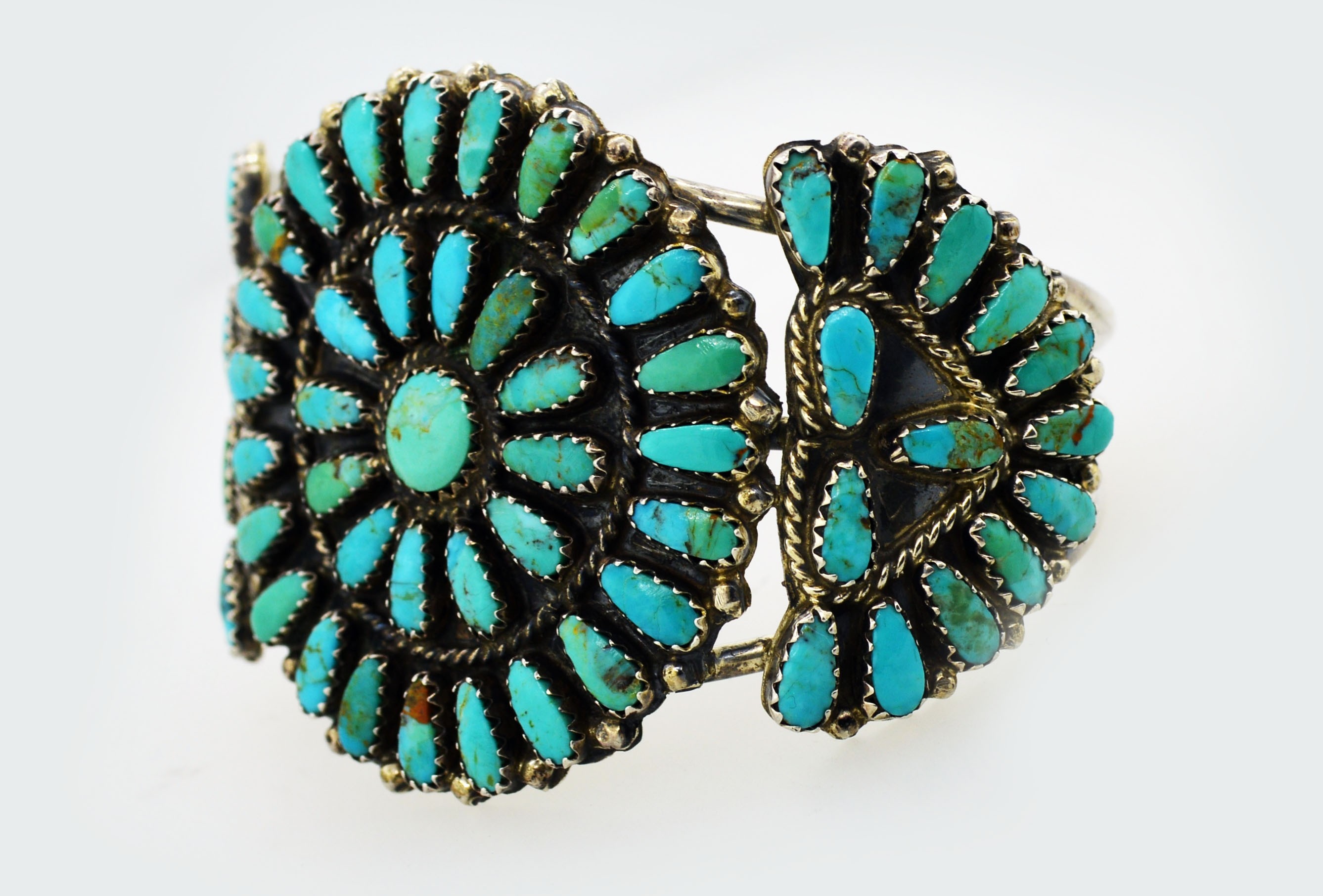 Rose Castillo Navajo Sterling Silver Sleeping Beauty Turquoise Cuff