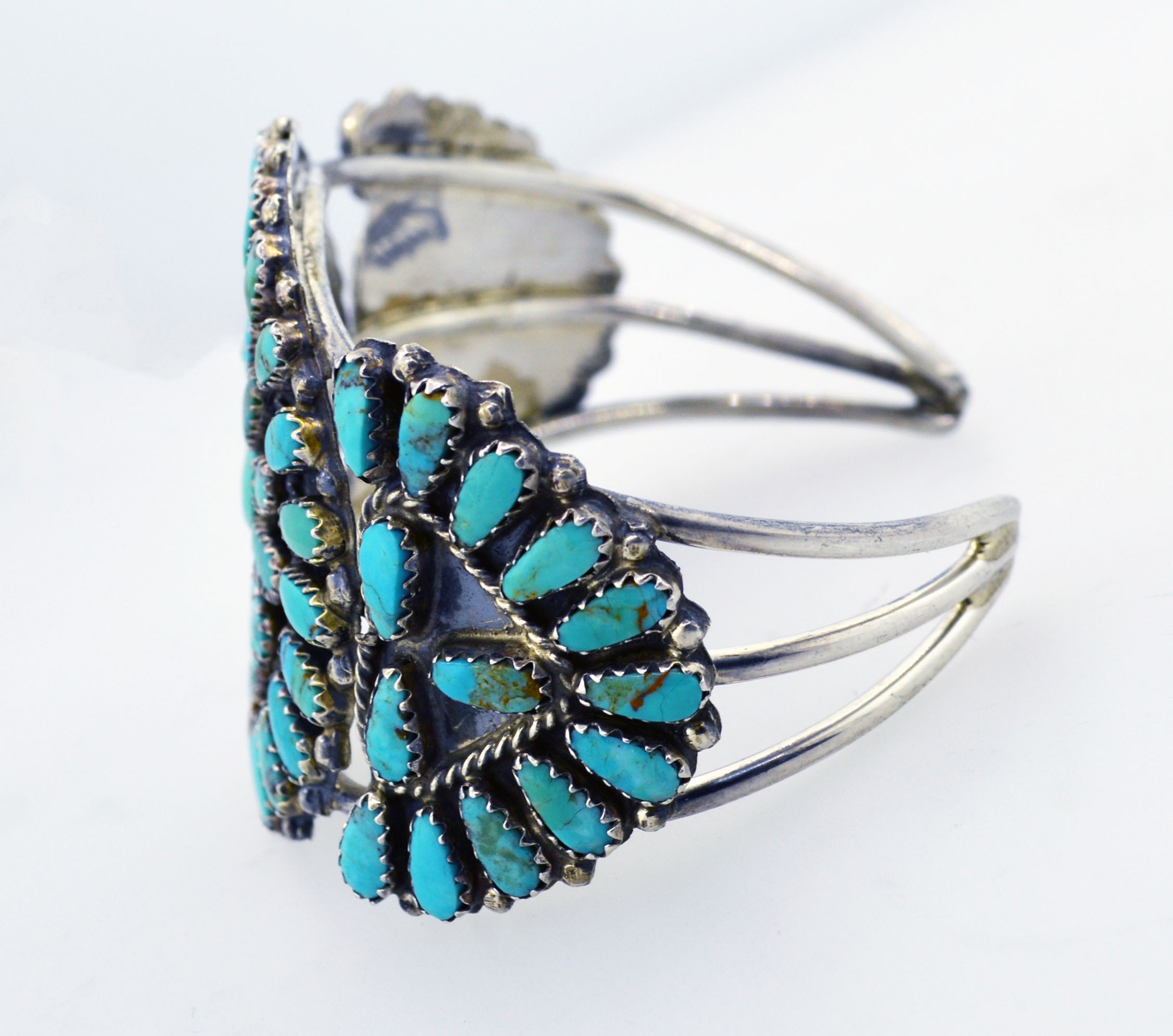 Rose Castillo Navajo Sterling Silver Sleeping Beauty Turquoise Cuff
