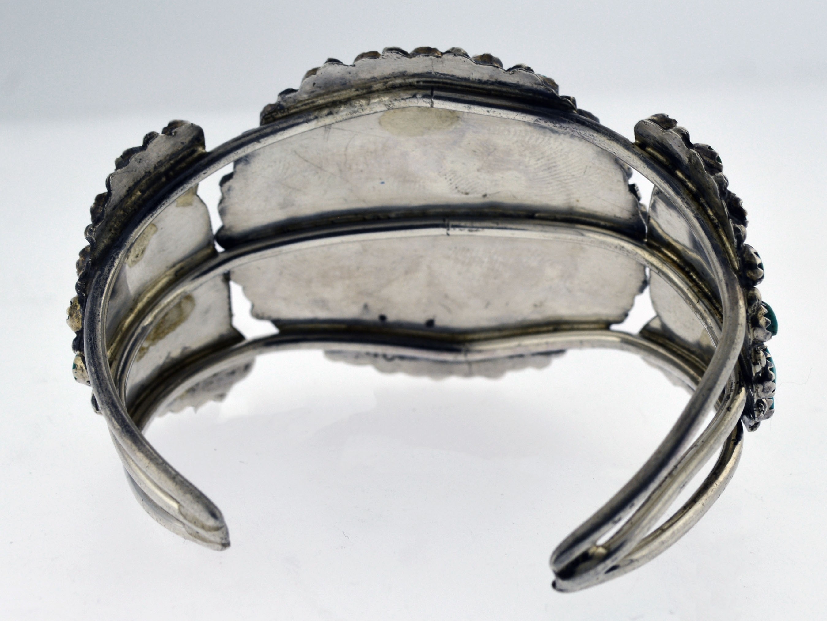 Rose Castillo Navajo Sterling Silver Sleeping Beauty Turquoise Cuff