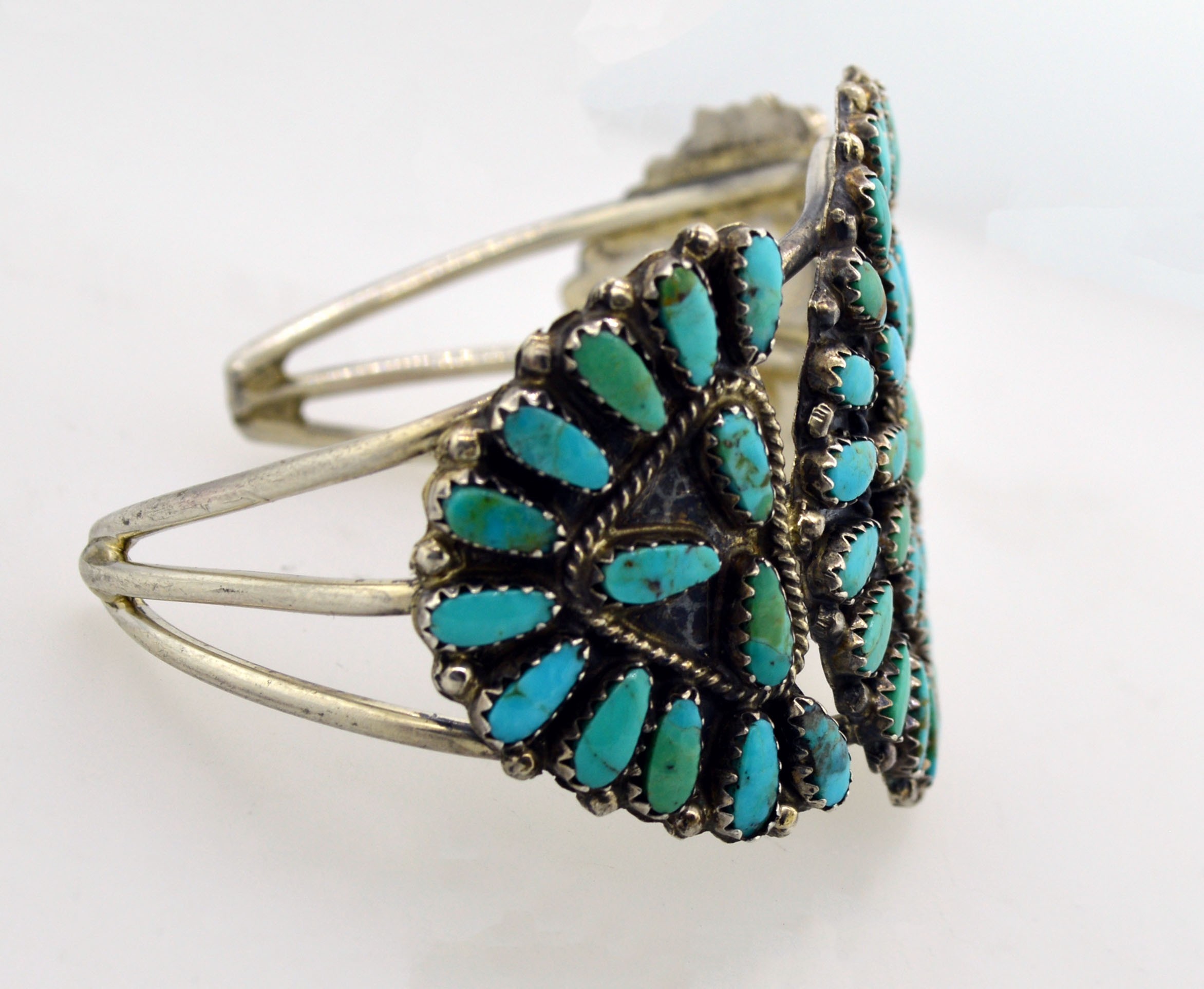 Rose Castillo Navajo Sterling Silver Sleeping Beauty Turquoise Cuff