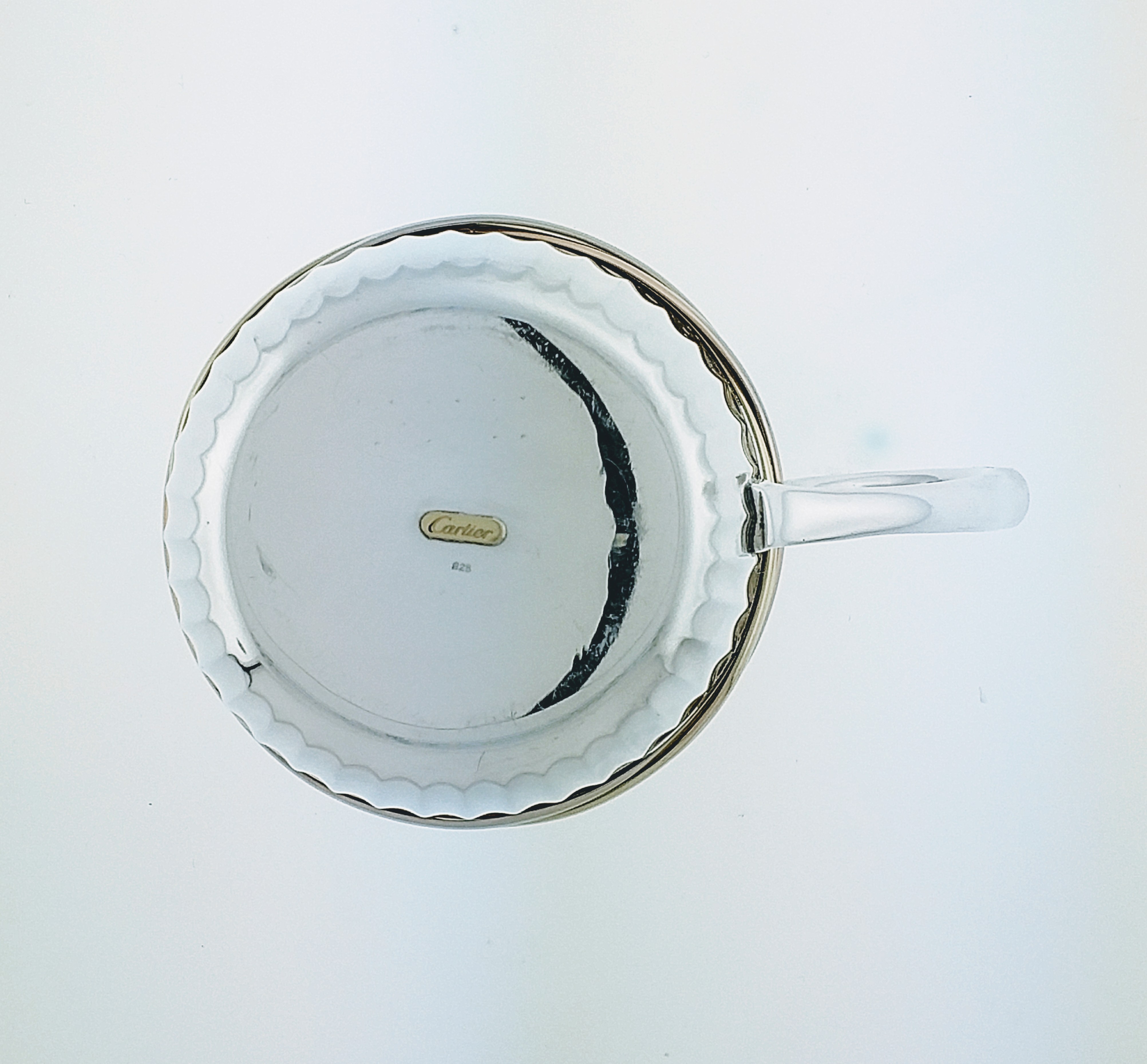 Vintage Cartier France 925 Sterling Silver Gold Vermeil Tri Color Baby