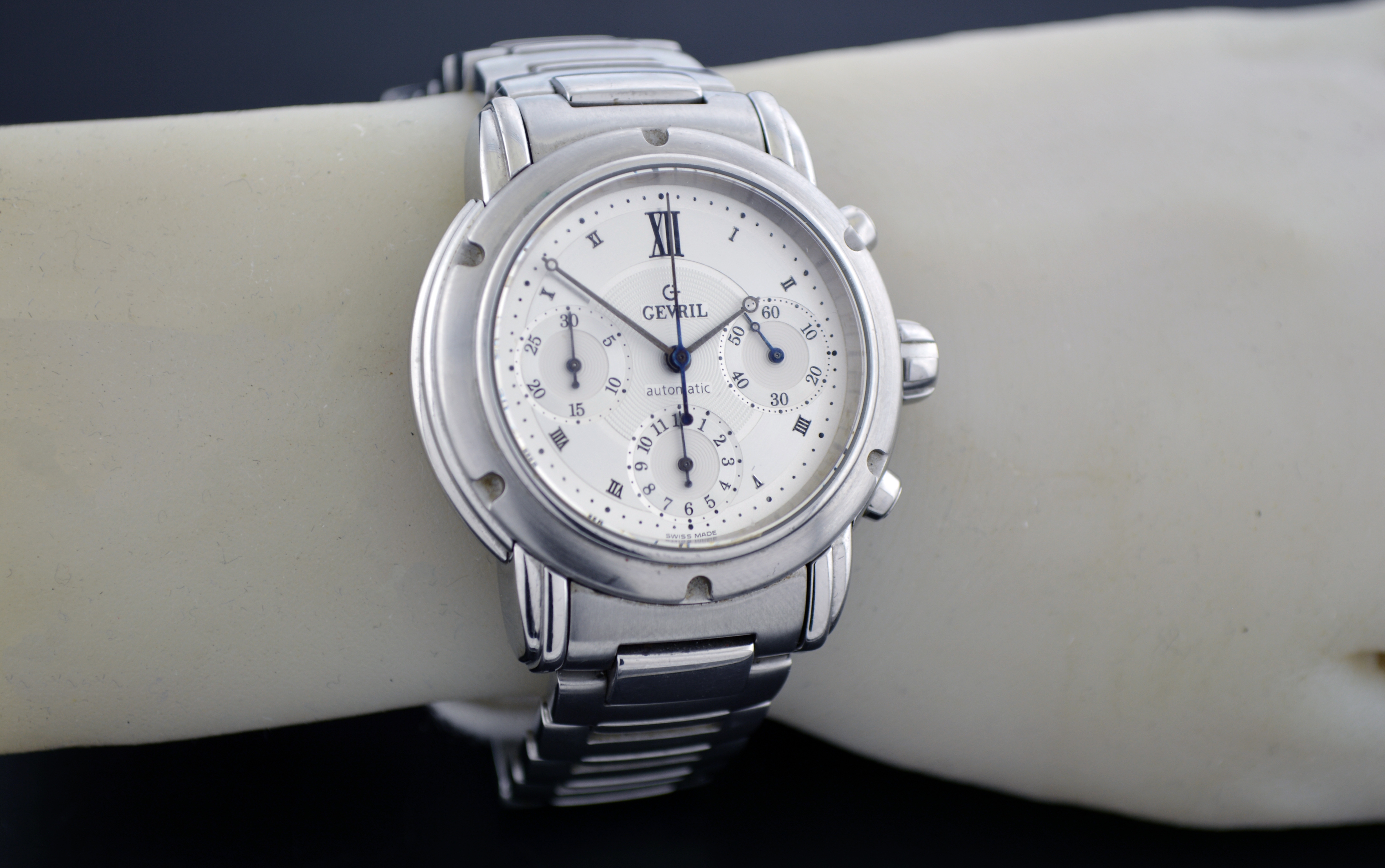 Gevril Greenwich 1st Gen K0111 39mm Stainless Steel Chronograph