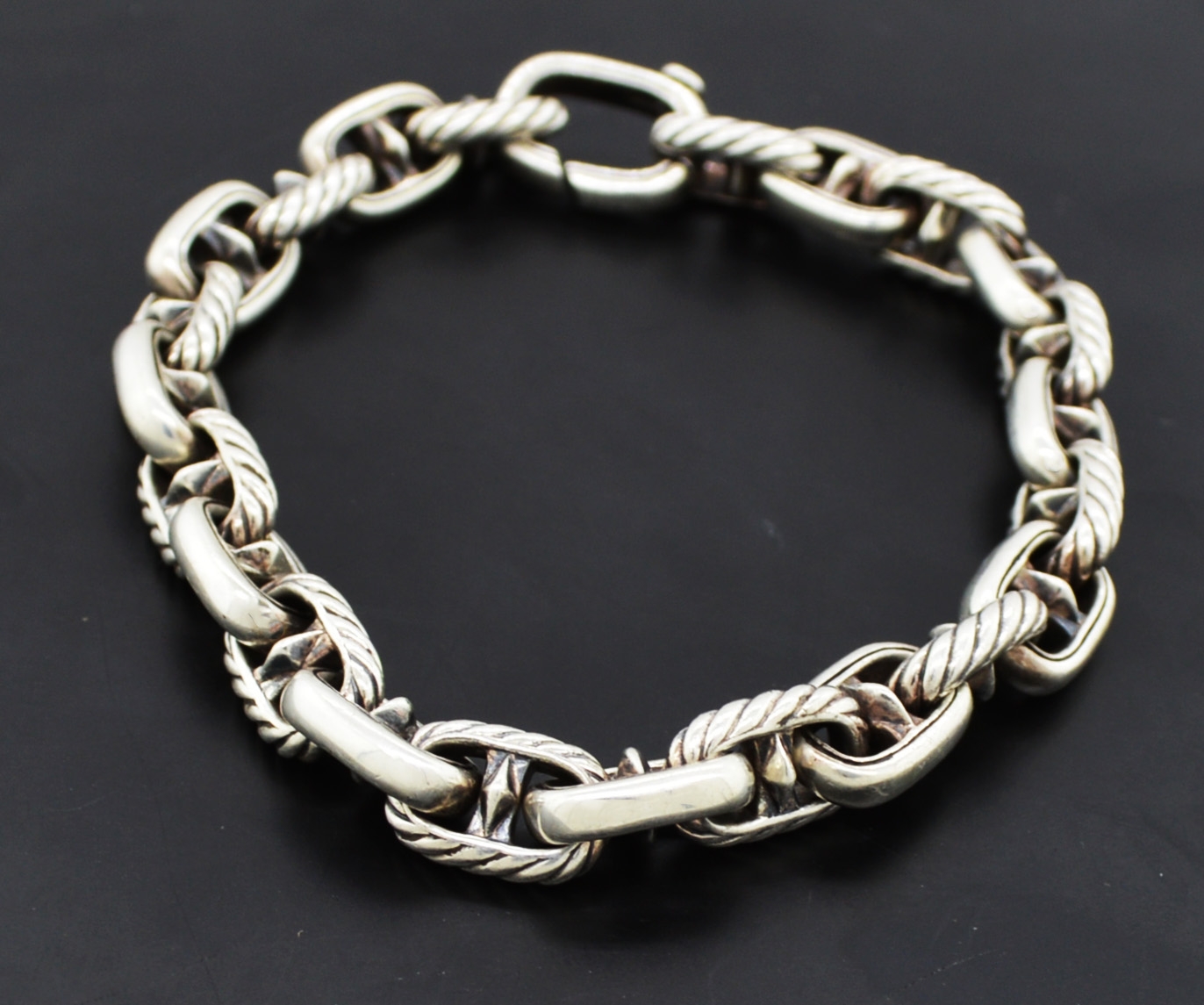 David Yurman Cable Clic Maritime Anchor Link Sterling Silver David Yurman Cable Clic Maritime Anchor Link Sterling Silver Bracelet 7 5