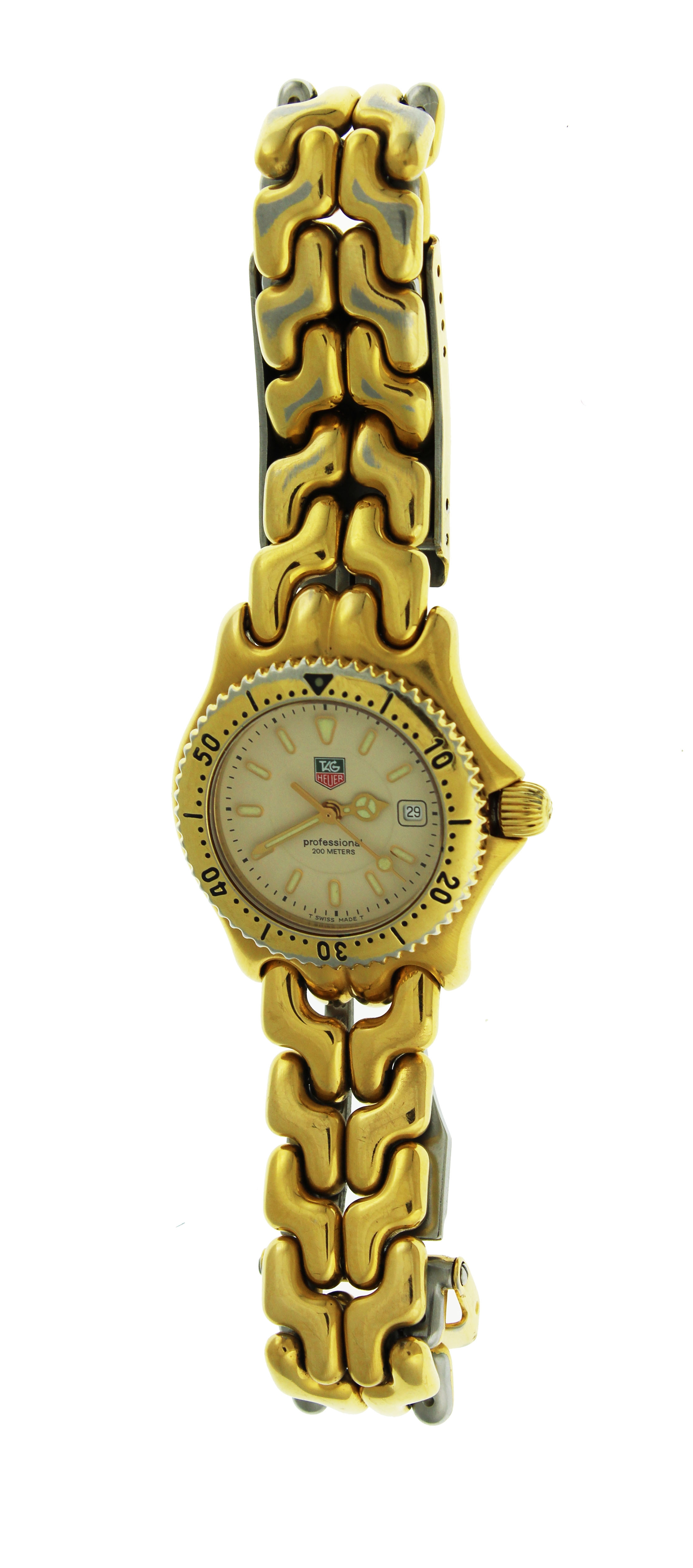 Tag Heuer S/EL Professional 200m WG1330-0 30mm Gold Tone Steel