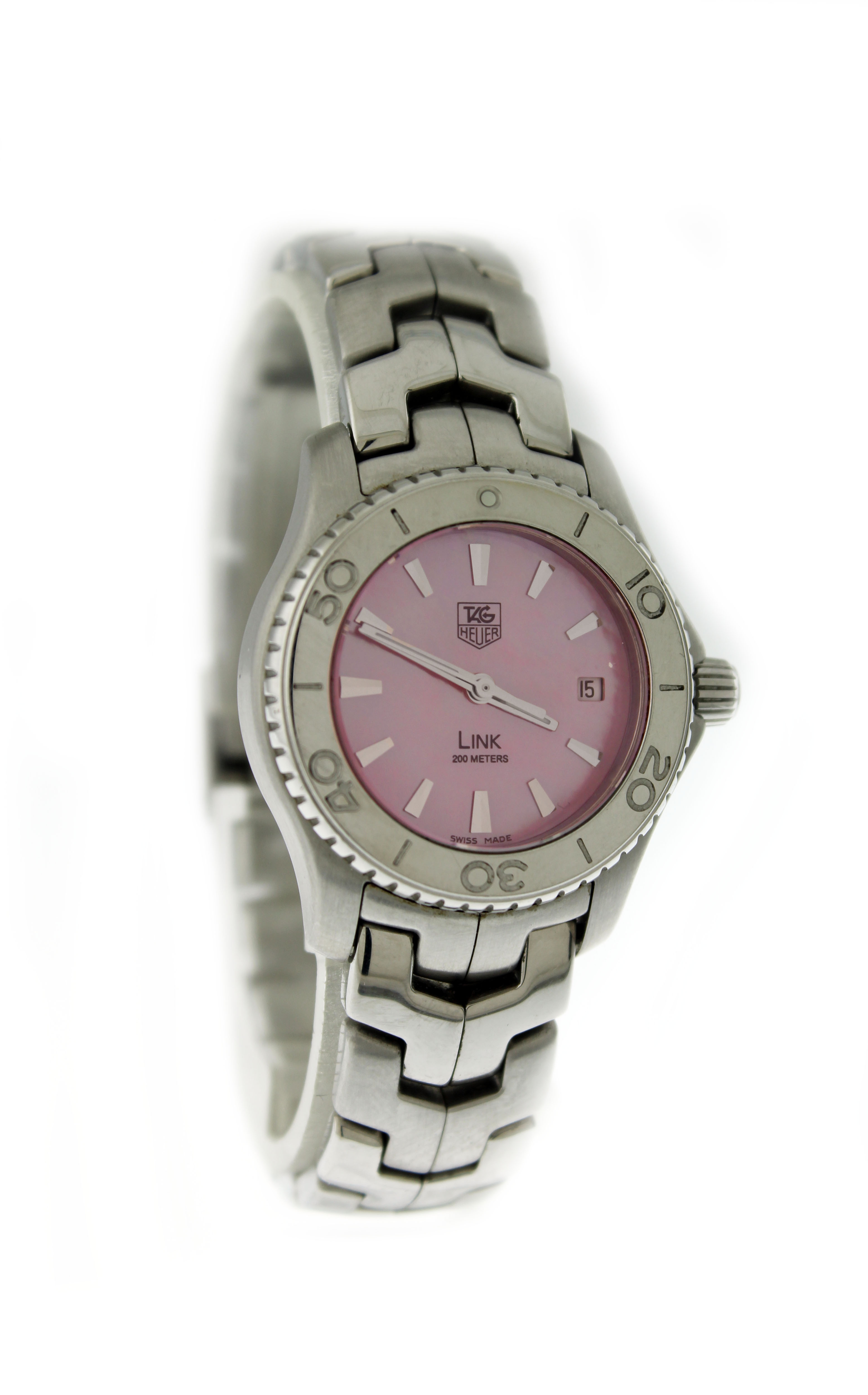 TAGHEUER クォーツじゃない！Diver's 200m ピンク自動巻　箱付 TAGHEUER クォーツじゃない！Diver's 200m 自動巻 ピンク美品 【公式通販】