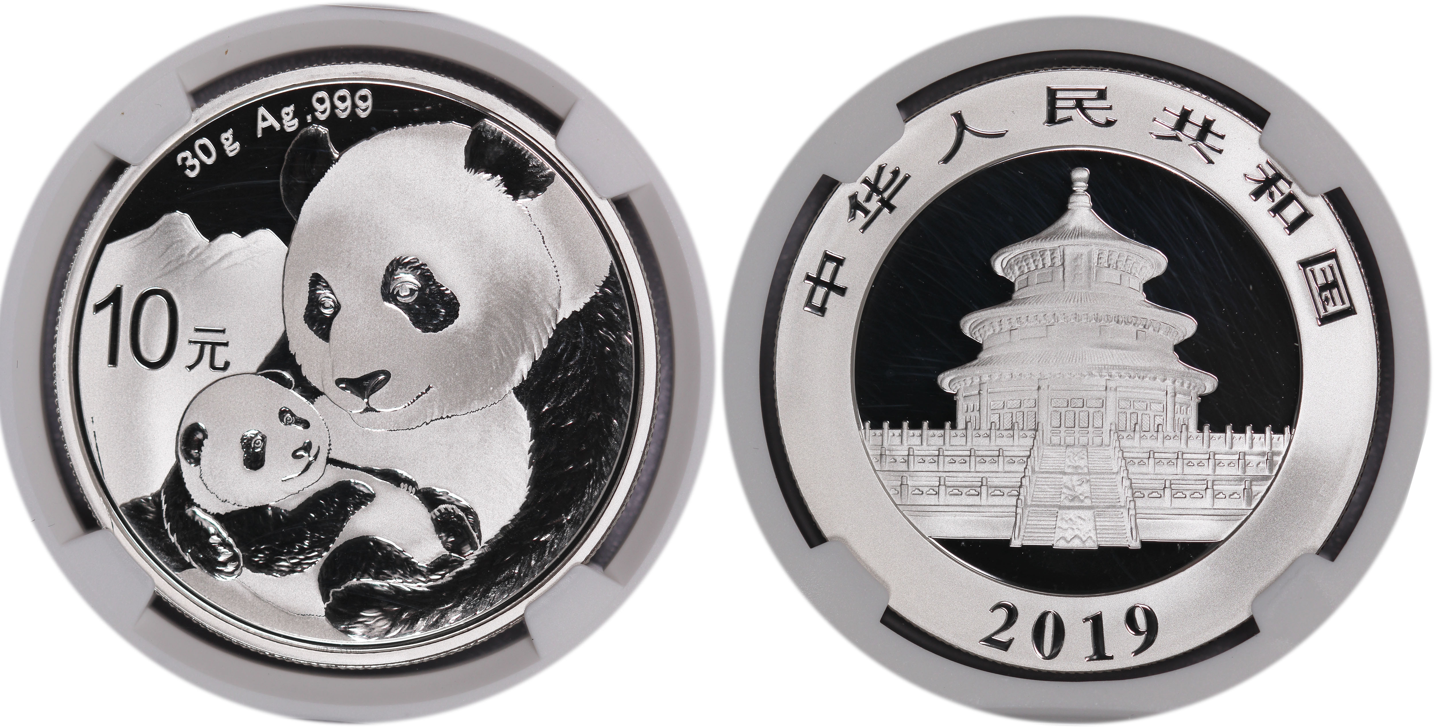 2019 (G) (S) (Y) 10 Yuan 30g .999 Chinese Silver Panda 3 Coin Mint