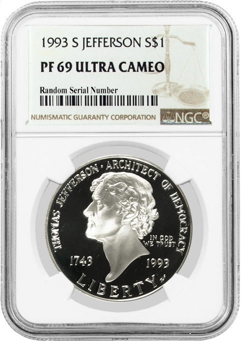 2004-P US Thomas Alva Edison Commem Proof Silver Dollar NGC PF69 UCAM