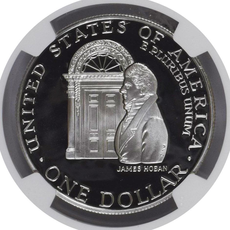 1992 W $1 White House 200th Anniversary Commemorative Silver Dollar NGC PF70 UC
